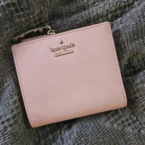 Kate Spade New York Blush Pink Saffiano Leather Small Wallet/Card Case